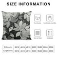 thumbnail image 6 of Acheng Black Grey Gray Pillow Covers Dahlia Modern Geometry Flower Decorative Throw Pillows Outdoor Summer Floral Farmhouse Pillowcases Cushion Case Decor for Home Sofa Couch Bed,Set of 2 White, 6 of 6