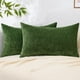 thumbnail image 1 of Set de 2 fundas de almohada DecoruHome (chenilla, 30 x 51 cm), color verde, 1 of 9