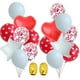 thumbnail image 3 of Juego de globos de aluminio con números rojos de 32 puldas para ración de fiestas de cumpleaños, bodas, 0, 1, 2, 3, 4, 5, 6, 7, 8 y 9 años, juguetes para niños, 3 of 6