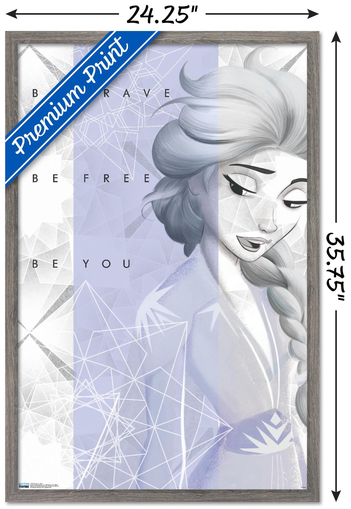Disney Frozen 2 - Elsa Wall Poster, 22.375" x 34", Framed