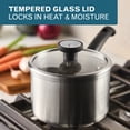 thumbnail image 6 of Farberware TrueCook Stainless Steel Induction Saucepan with Lid, 3-Quart, Silver, 6 of 14