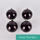 thumbnail image 3 of Bola de Navidad de plástico ecológica de color negro de 4 a 15 cm para decoración de árbol de Navidad, colgante para regalo de Año Nuevo, 3 of 5