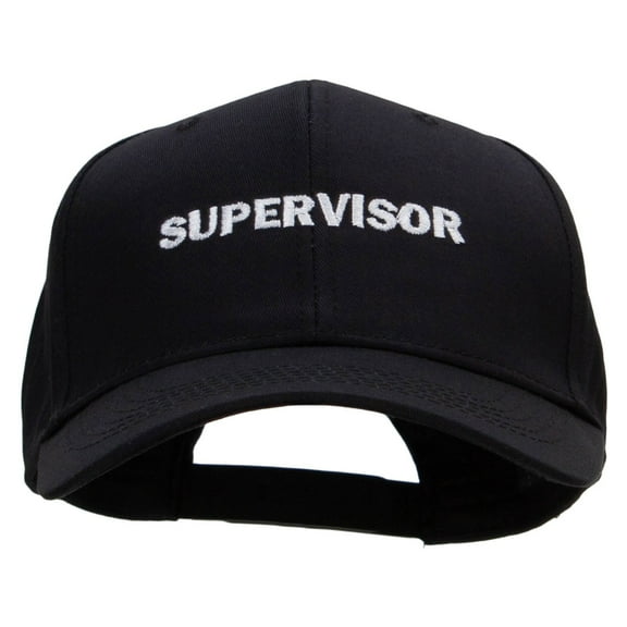 Supervisor Solid Cotton Twill Low Profile Snap Cap - Black OSFM