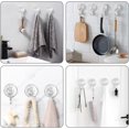 thumbnail image 3 of Quntis Wreath Hanger, Large Clear Heavy Duty Suction Cup Hooks, Reusable Waterproof Shower Hooks for Windows Kitchen Bathroom Christmas Wreath Decorations - 4 Pack, 3 of 10