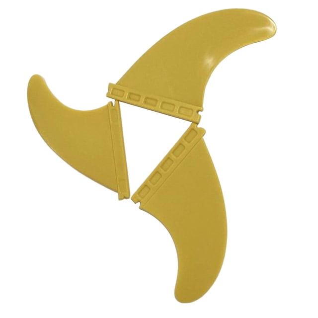 Levántese la de la tabla de remo de surf central y aletas laterales Aletas duraderas de la tabla de surf del timón de izquie Amarillo shamjiam aletas de paddle surf