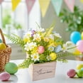 thumbnail image 4 of Wzzjkit Spring Easter Simulation Home Holiday Decoration Centerpieces Fake Flowers Colored Eggs Spring Decoration Table Pendant, 4 of 6
