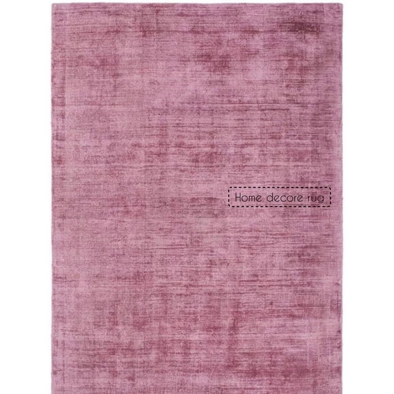 Loomed Silk Dark Pink Rug for Luxury Bedroom Prince Carpet Palace Handmade Silk Area rug (6'x9', 8'x10', 8'x11', 9'x12', 9'x13', 10'x14', 11'x15', 12'x15')