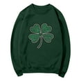 thumbnail image 6 of HAiming St Patricks Day Sweatshirt for Women Long Sleeve T-Shirts Crewneck Shamrock Printed Pullover Tops, 6 of 7