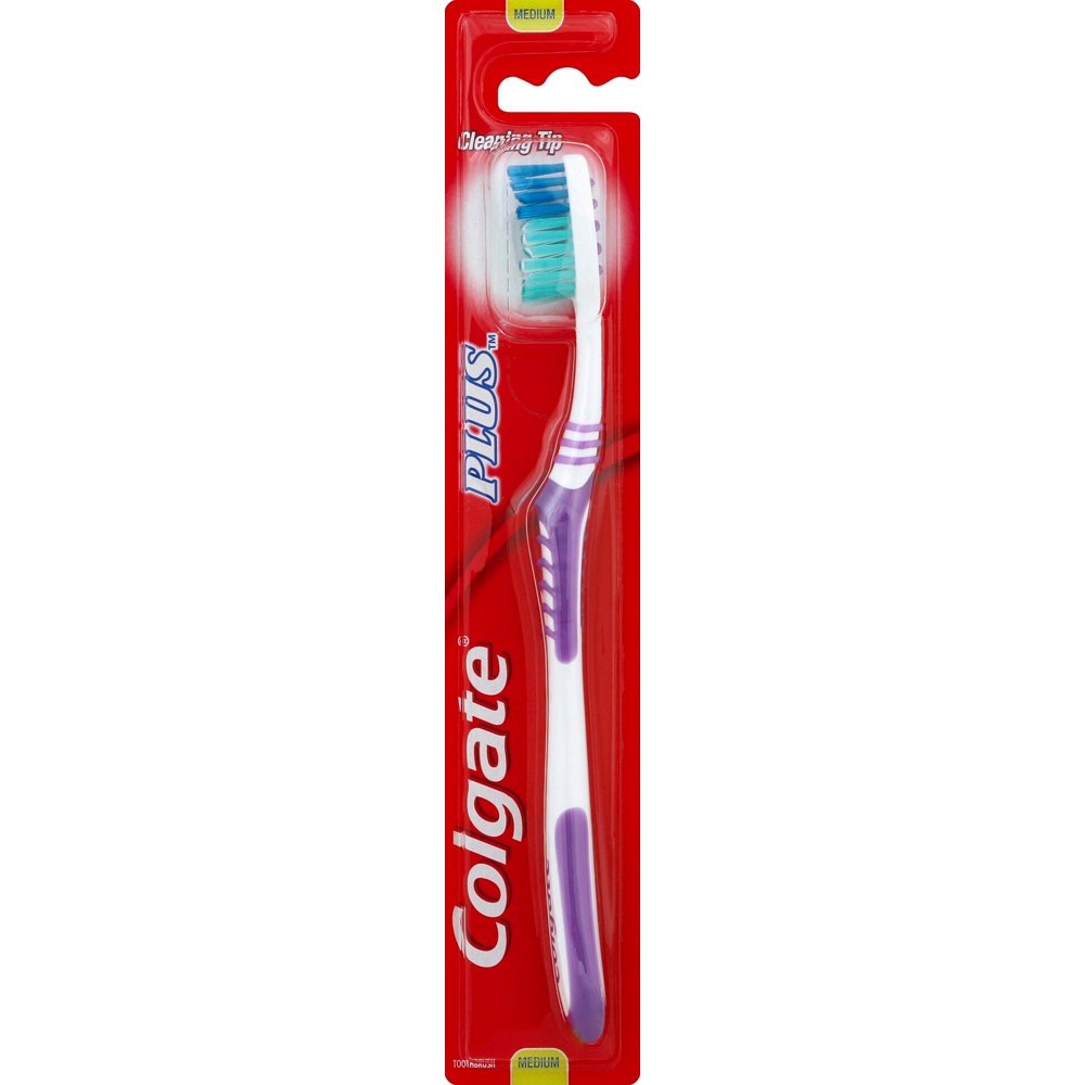 Colgate Plus Toothbrush Medium Full, Packaging May Vary 1 ea Walmart