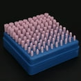 thumbnail image 2 of Herramienta abrasiva, 100 piezas de cabezal de pulido, juego de pulido eléctrico rosa, cabezal de pulido de corindón rojo, rendimiento inigualable, 2 of 8