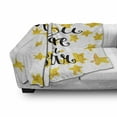 thumbnail image 3 of Lifestyle Soft Flannel Fleece Throw Blanket, You are a Star Phrase Words Encouragement Words Design, Cozy Plush for Indoor and Outdoor Use, 50" x 60", Earth Yellow Black, by Ambesonne, 3 of 6