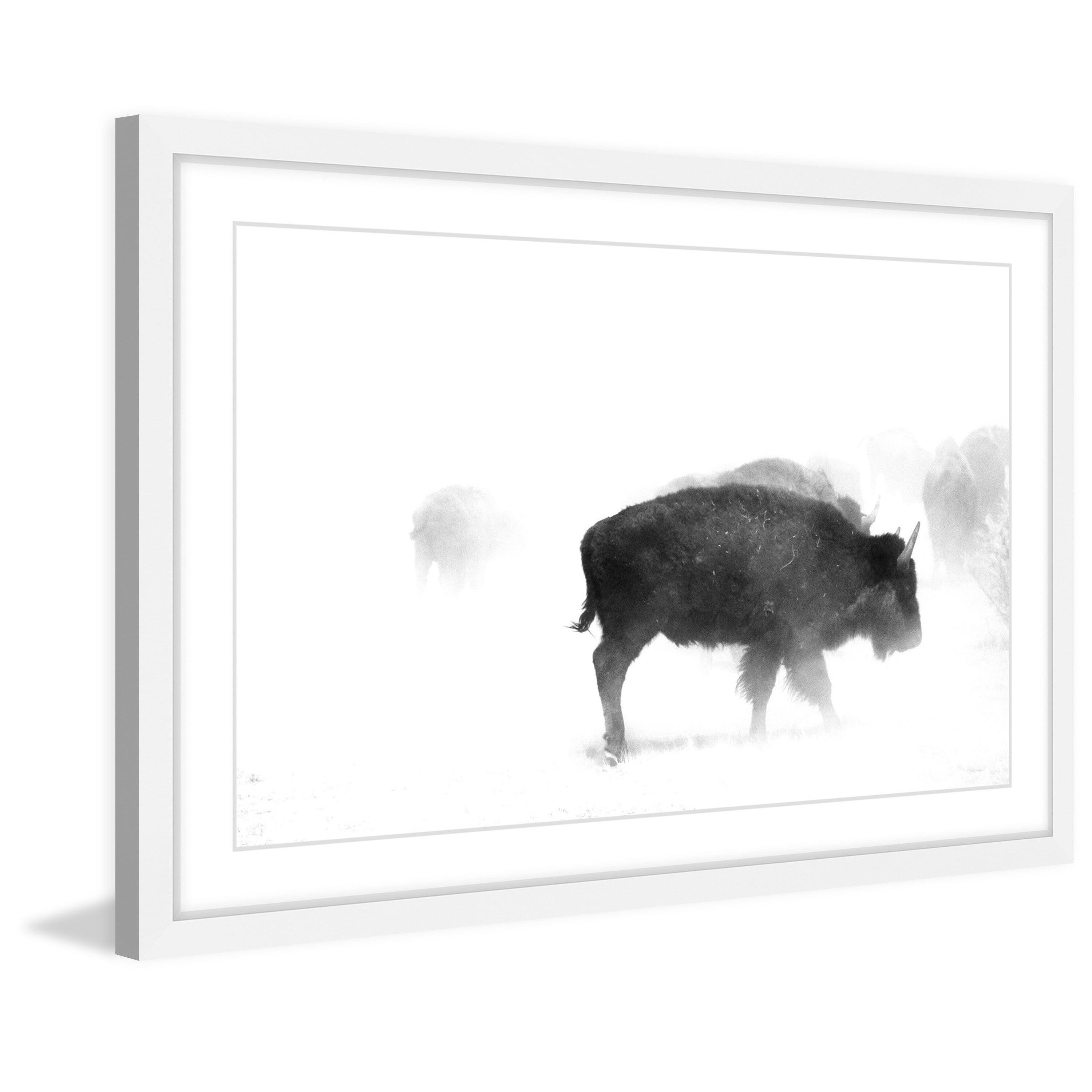 Marmont Hill "Buffalo Mist" Framed Painting Print