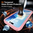 thumbnail image 4 of Magnetic for iPhone 17 Pro Case with Screen Protector, [Compatible with MagSafe] Luxury Clear Slim Full-Body Protection Shockproof Rugged Bumper Case for iPhone 17 Pro, Pink, 4 of 5