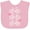 AD-Pink, variant on Inktastic Biking Bicycle Silhouette Girls Baby Bib