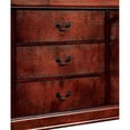 thumbnail image 3 of Furniture of America Brodus Transitional Solid Wood 6-Drawer Dresser in Cherry, 3 of 6