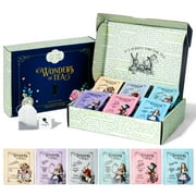 Thoughtfully Alice's Adventures, Wonder of Tea Assortment Gift Set, Includes Book Quotes and Illustrations and 90 Tea Bags in 6 Flavors