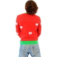 thumbnail image 4 of Looney Tunes Marvin The Martian Elf Dressed Red Ugly Christmas Sweater, 4 of 4
