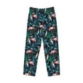 thumbnail image 4 of Goofa Flamingos And Birds Printed Soft Pajama Pants for Men, Wide Leg Comfy Casual Lounge Yoga Pants-X-Large, 4 of 9