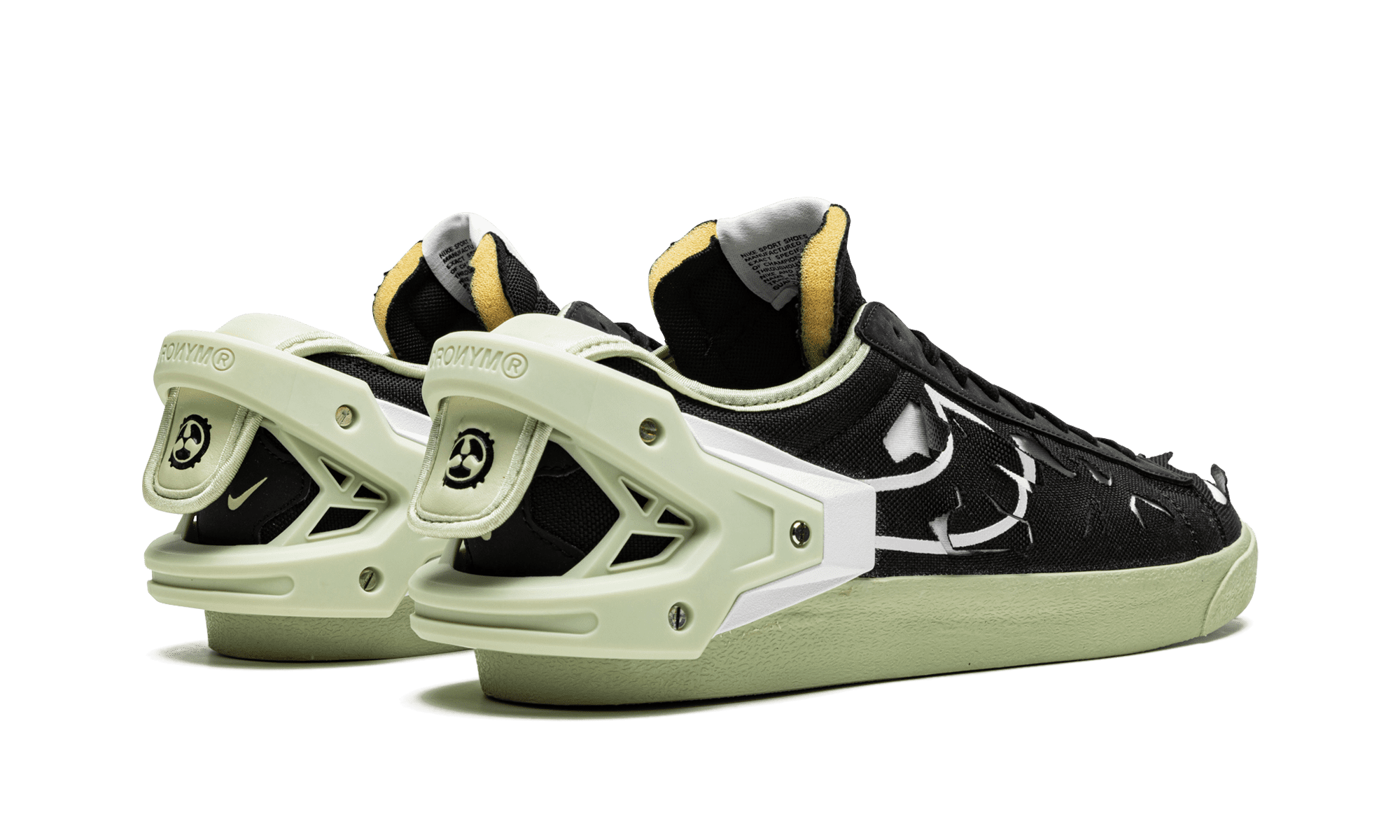 Nike Blazer Low x Acronym - Black Olive Aura (DO9373-001) Men\'s 7 Women\'s 8.5 Nike Blazer Low Acronym Black Olive Aura DO9373-001 Men main image 3
