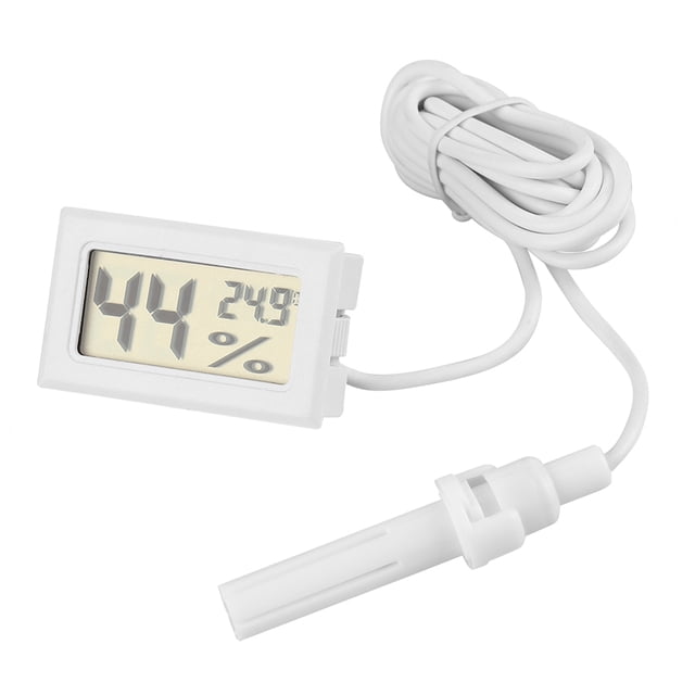 Reptile Thermometer Hygrometer,LCD Digital Temperature Humidity Temperature Humidity Meter Thermometer Hygrometer Professional Grade