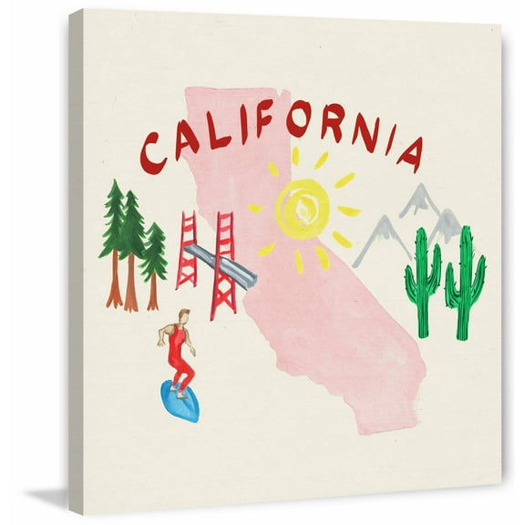 "California Sun" Painting Print on Wrapped Canvas