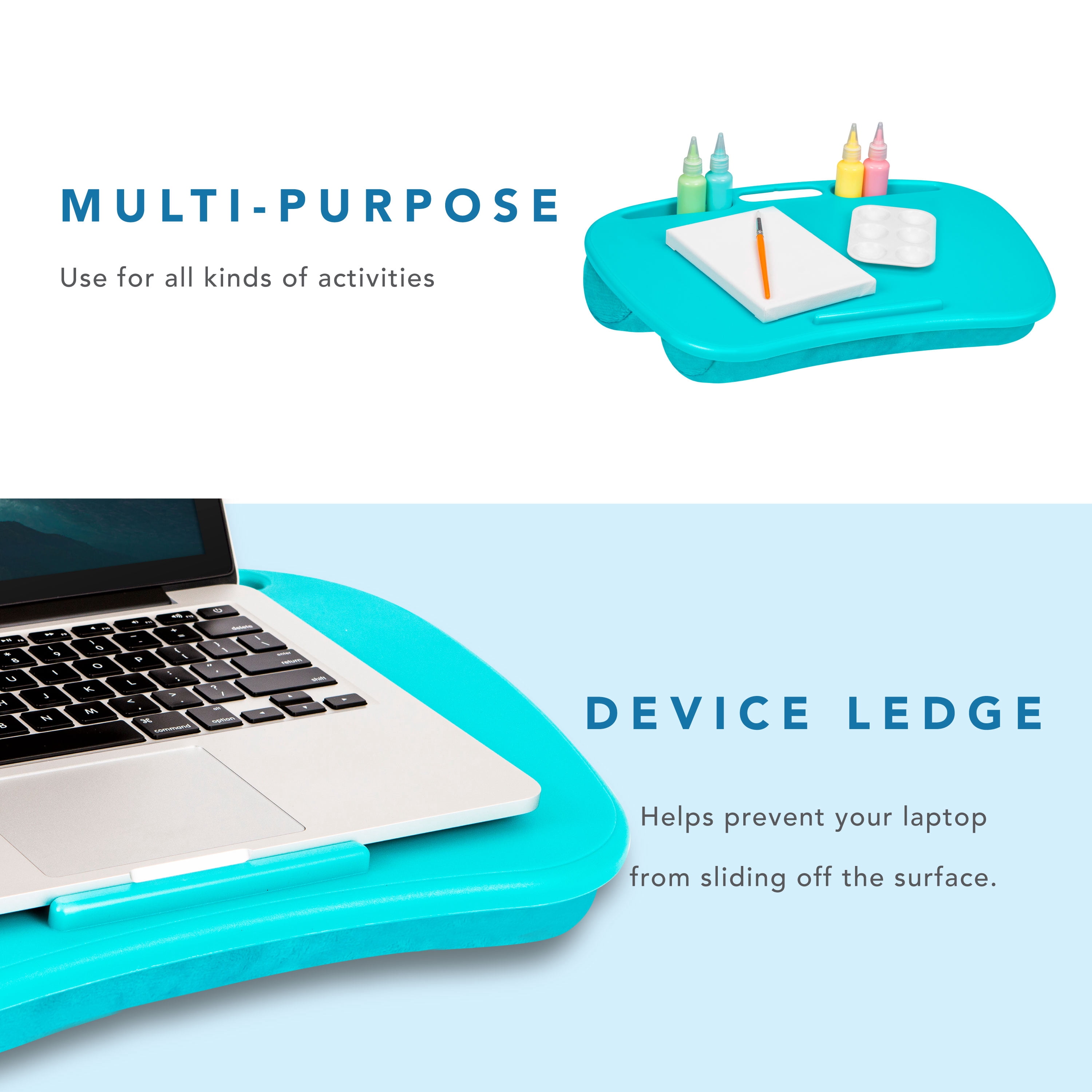 LapGear MyDesk Lap Desk, Fits 15.6" Laptop, Turquoise