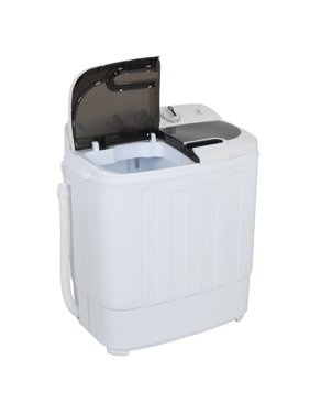 ZENY Mini Twin Tub Portable Compact Washing Machine Washer Spin Dry Cycle- 13lbs Capacity