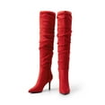 thumbnail image 4 of Dream Pairs Women's Over The Knee High Heels Boots Pointed Toe Stiletto Sexy Fall Long Boots, 4 of 6