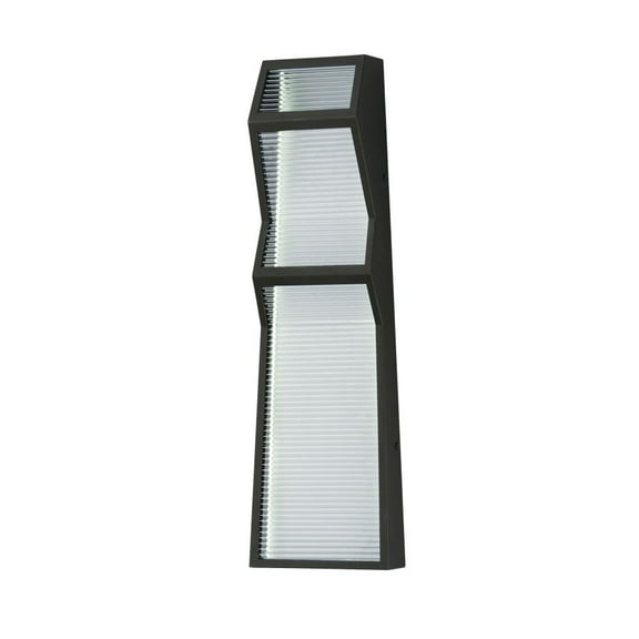 E30124-144BK ET2 Lighting Totem - 20W 2 LED Outdoor Wall Mount-20 Inches Tall and 6 Inches Wide