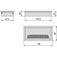 thumbnail image 3 of Square Retractable Cover 160x80mm for Desk, 3 of 4