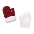 thumbnail image 3 of Baby Toddler Hats and Gloves Set for Kids Winter Knit Earflap Beanie Warm Mitten Fleece Cap 1-6T Girls Boys, 3 of 4
