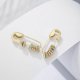 thumbnail image 3 of Hermosos pendientes con imperdible, pendientes con clip de papel de cristal, pendientes colgantes de moda, exquisita joyería de moda, regalos para damas, hombres y niñas., 3 of 4