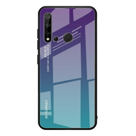 For Huawei Nova 5i / P20 Lite 2019 Gradient Color Glass Case