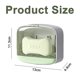 thumbnail image 4 of Jabonera grande con bandeja de drenaje, soporte impermeable para jabonera, mantiene las barras de jabón secas, caja adhesiva para jabón montada en la pared para ducha, baño, bañera, 4 of 5