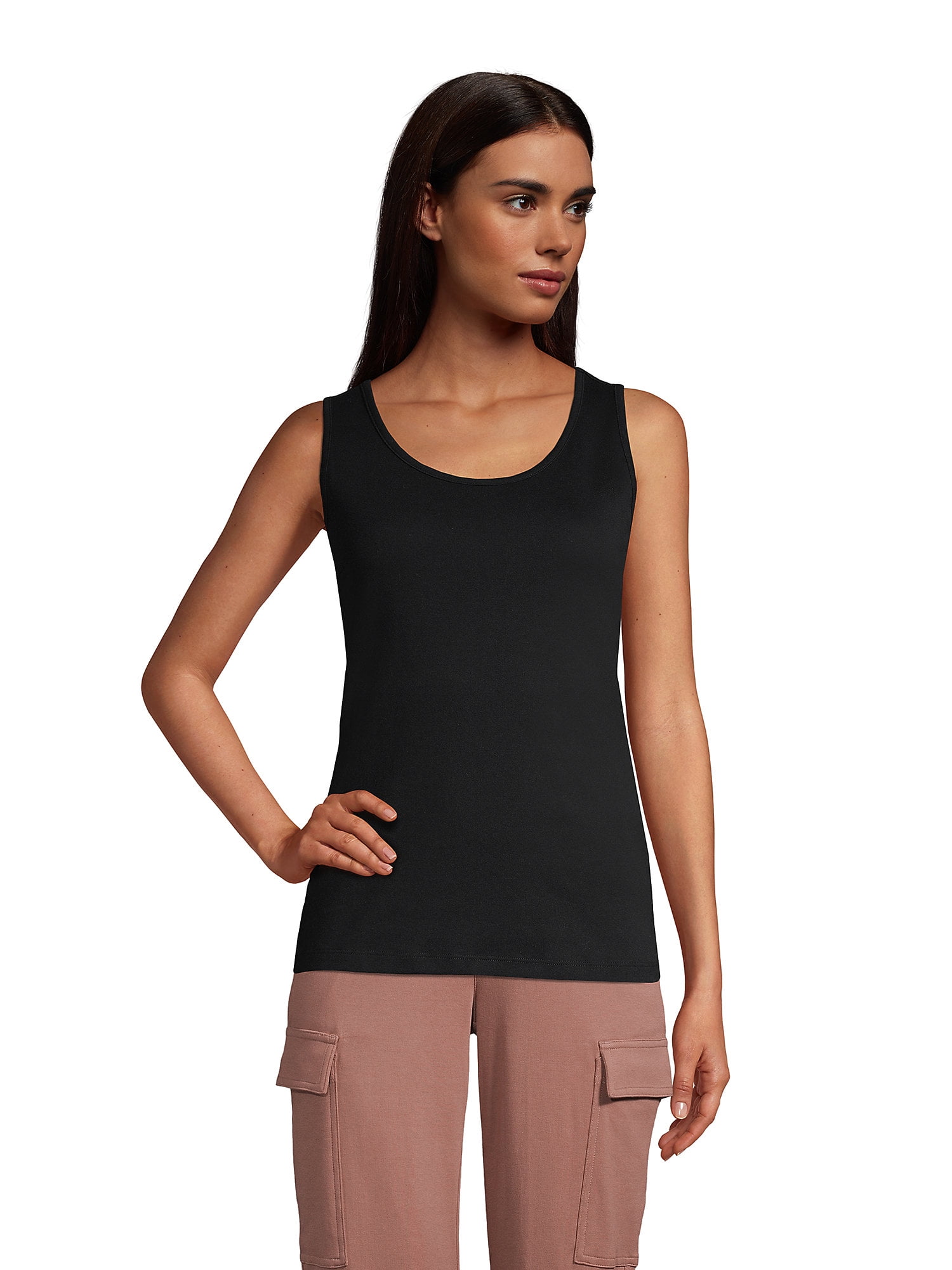 Lands' End Women's Petite Cotton Tank Top - Walmart.com
