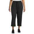 thumbnail image 2 of Athletic Works Women's Pull-On Wide Leg Capri Pants, 2-Pack, 2 of 5