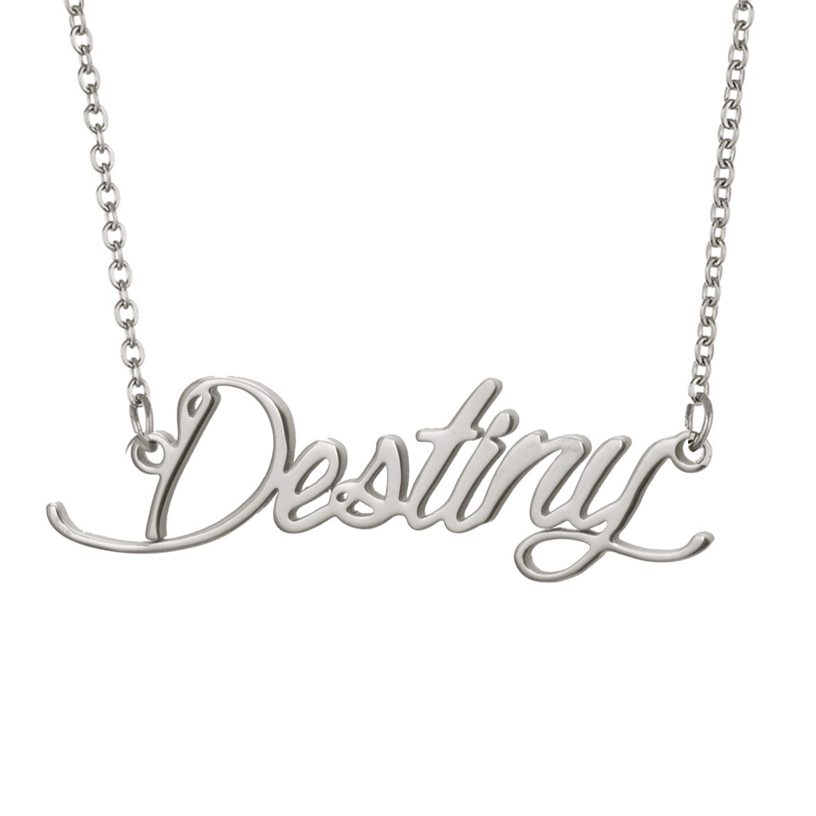 Unique Gifts Store Happy Birthday Dorothy Infinity Heart Necklace 14k White Gold Finish Personalized Name