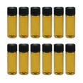 thumbnail image 1 of Shisuyan 12Pcs 5ml Transparent Clear Small Glass Bottles Screw Vials Brown Sample Bottle Containers, 1 of 8