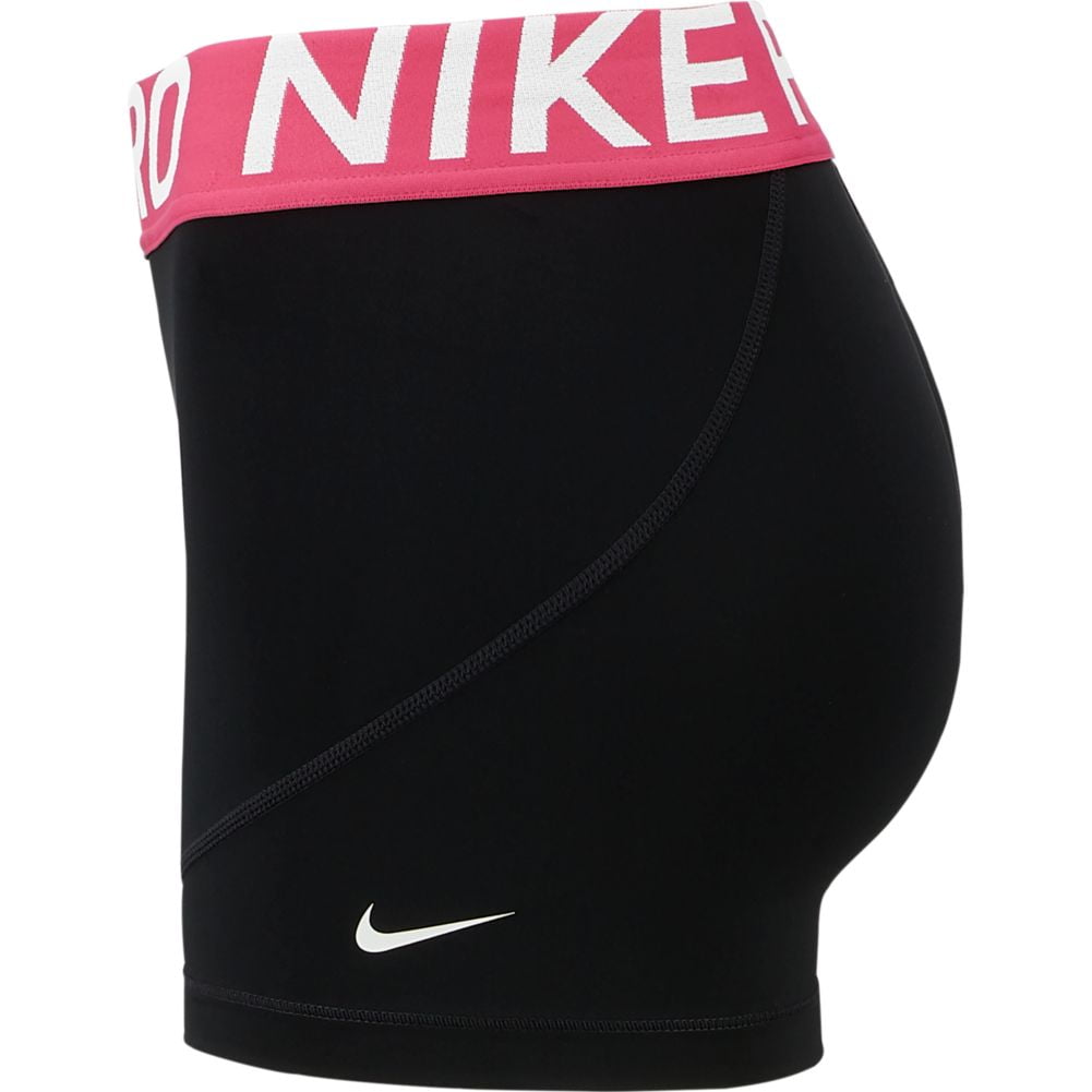 Black nike pro shorts with on sale pink band