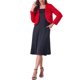 thumbnail image 2 of CHAQUETA CORTA ABIERTA INSPIRADA EN CHIC para Mujer, Bolero de Piel Sintética de Manga Larga, Abrigo de Invierno M Rojo, 2 of 6