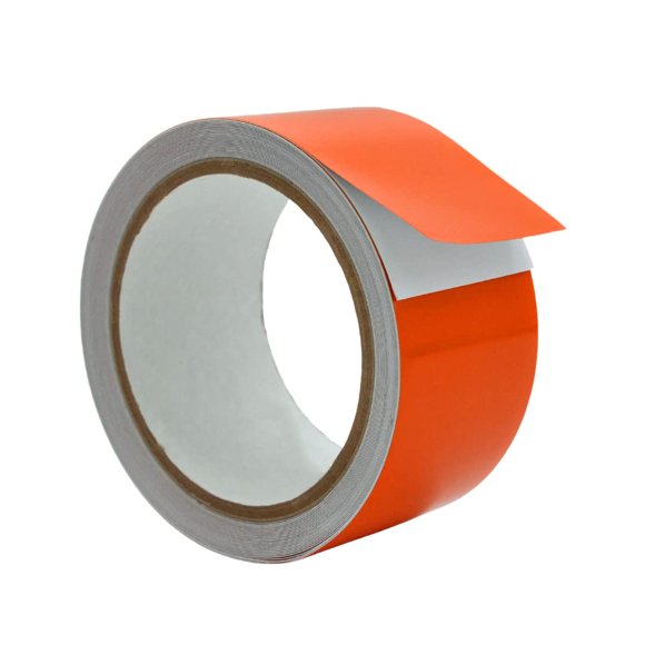 WOD RTC7 Engineering Grade Retro Reflective Tape Orange, 2 inch Wide x 30 ft. Outdoor Waterproof Safety Reflector for Autos, Bikes, Camper, RV, Boat Striping, and Traffic Signage Marking