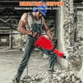 thumbnail image 5 of 1700W 3pcs Electric Demolition Jack Hammer - Powerful Concrete Breaker, Ergonomic 360° Rotating Handle, Durable Aluminum Construction, Quick Chuck Assembly, Electric Shock Proof Handle, 5 of 6