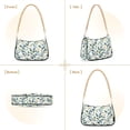 thumbnail image 7 of FORMRS Womens Shoulder Bag with Chain Strap Clutch Purse Cute Tote Handbag, Darker Leafy Pattern, 7 of 7
