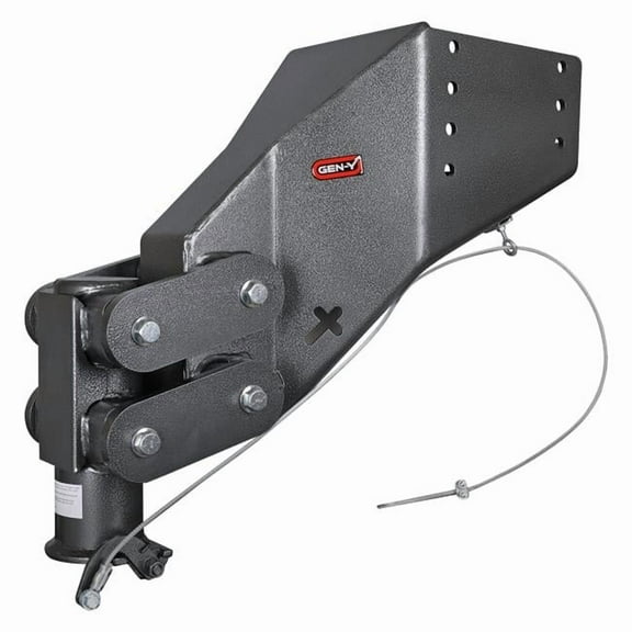 GH8056AL 2.31 in. Executive Torsion-Flex Auto Rhino 5th Wheel Pin Box with Gooseneck Coupler