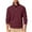 Wine, variant on Ribbed 1/4 Zip Pullover Men Long Sleeve Golf Casual Sweatshirts Solid Color Fall Winter Clothes (XL, Wine)