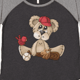 thumbnail image 4 of Inktastic Baseball Teddy Bear Women's Plus Size T-Shirt, 4 of 5