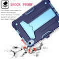 thumbnail image 4 of for iPad mini 6th Gen 8.3" 2021 Case with Pencil Holder & Kickstand, Shockproof Drop Proof Kids Friendly Rugged Full Body Protective Case Cover for iPad mini 6th Gen 8.3" 2021, Navy+Blue, 4 of 4