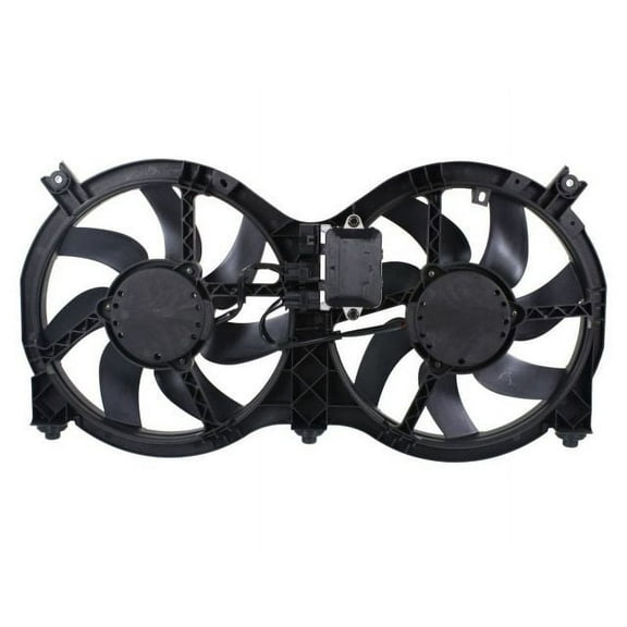 Radiator Dual Fan Assembly - Compatible with 2013 - 2017 Nissan Pathfinder 2014 2015 2016