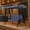 Blue, variant on VEIKOUS 3-Seat Porch Swing Glider Outdoor with Adjustable Canopy and Side tables for Patio, Beige