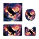 thumbnail image 2 of Independence Day Bathroom Dry Wet Separation Four Piece Set Shower Curtain+Toilet Seat Cushion+Floor Cushion+U Shaped Cushion, 2 of 6